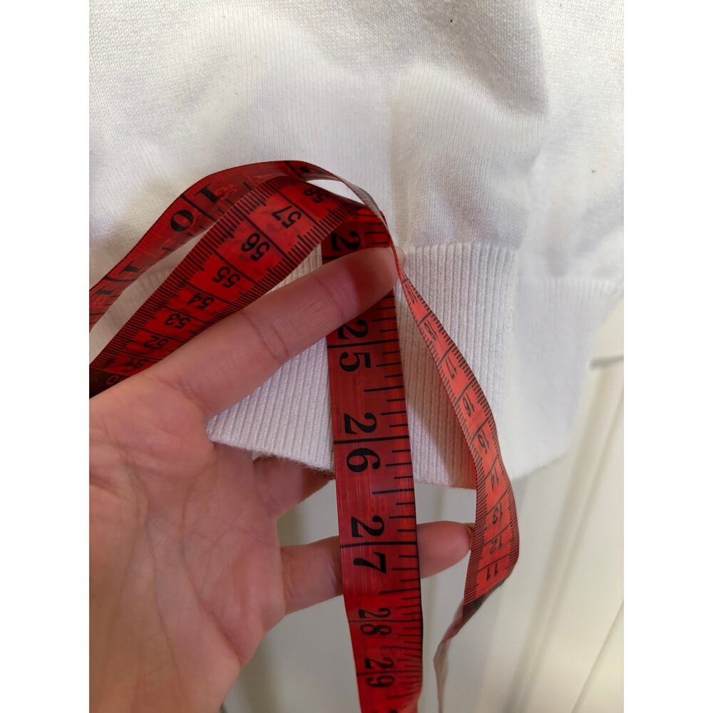 Tommy Hilfiger White Pullover Sweater L/G - Picture 6 of 8